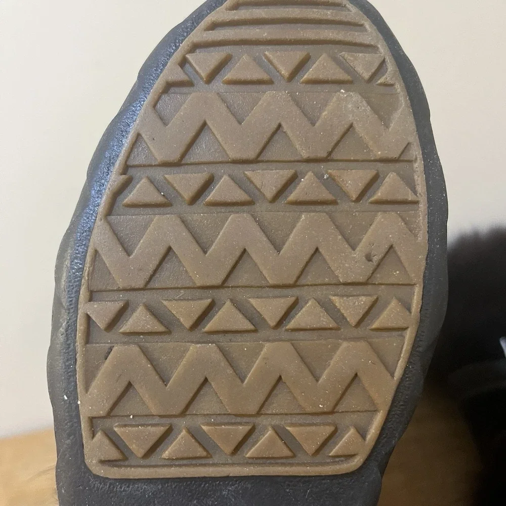 VTG 90s Tecnica Skandia Fur Apres Ski Mukluk Boots Italy Goat Hair Women 8 EU 39